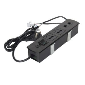 Multimedia Aluminum Alloy Panel Screen Desktop Electrical Outlet , All - In -