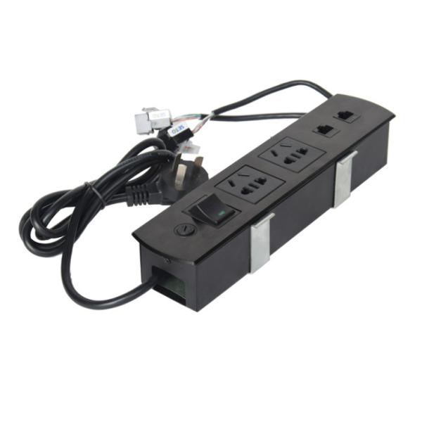 Multimedia Aluminum Alloy Panel Screen Desktop Electrical Outlet , All - In -