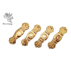 Buy cheap Gold Funeral Coffin HardwareBracket Matching With Screw , Casket Hardware product
