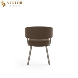 Buy cheap 56cm length Ultra Modern Dining Chairs With Metal Legs from wholesalers