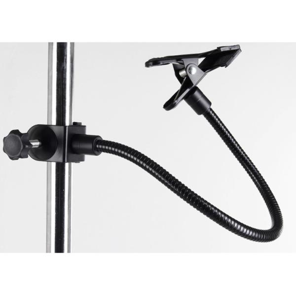 Photography Lighting Stand Clamp Flash C Clamps Spring Clamp with Flex Arm for