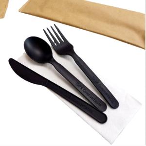 Eco-Friendly PLA Tableware Disposable Customized Logo CPLA Biodegradable Cutlery