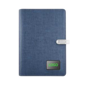 Buy cheap Moistureproof Power Bank Smart Notebook , Leather Notepad With Wireless Charger from wholesalers