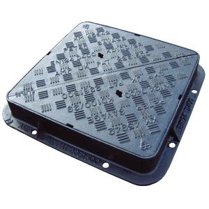 EN124 D400 Cast Iron Manhole Cover Double Sealed Triangular Ductile Iron Manhole