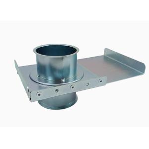 Buy cheap Manual Galvanized Dust Collection Blast Gate Carbon Steel 80 - 300mm from wholesalers