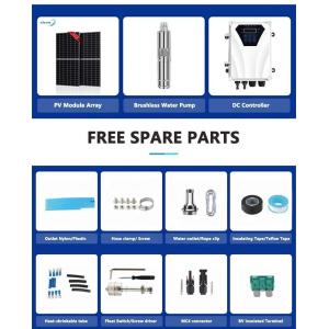 Buy cheap 3 Inch Solar Powered Water Pump System Submersible With Panel 5HP from wholesalers