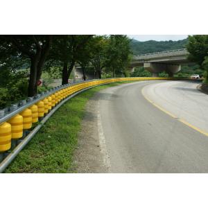 Buy cheap PU Roller Material Rolling Guardrail Barrier Zinc Coating 85um 600g per Square Meter Grade International Level 4 Road Safety Solution from wholesalers