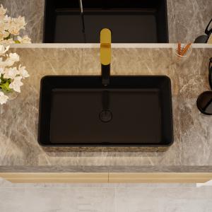 600*350*110mm Sanitary Ware Basin Rectangular Ceramic Bathroom Sinks