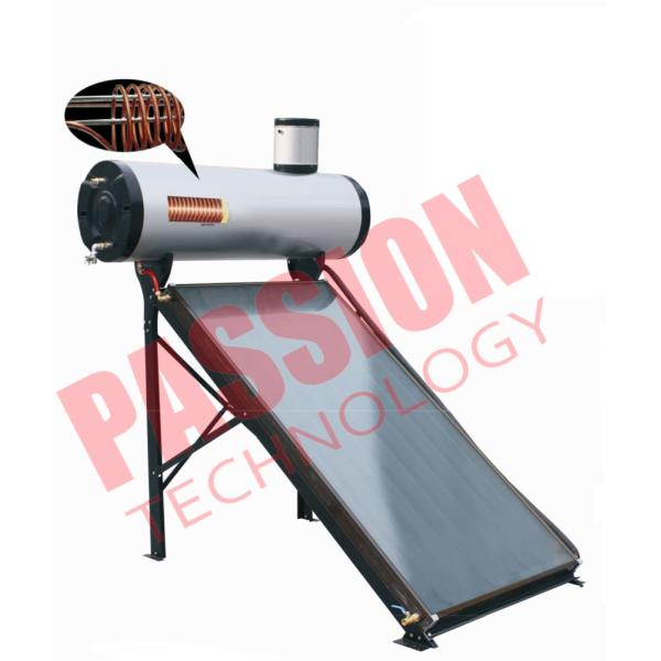 Quality 200L Integrated Pressure Copper Coil Pre Heated Solar Water heater Color Steel Type For Home for sale