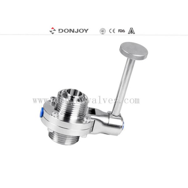 Quality SS316L RJT Thread Manual Butterfly Valves With Long Pull Handle for sale