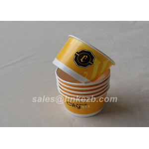 Flexographic Printing 8oz Double Wall Paper Cup For Ice Cream EN 1869:1997