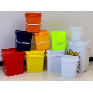 Buy cheap Chemical Resistant White Square Plastic Buckets With IML Printing For Durable Storage Options from wholesalers
