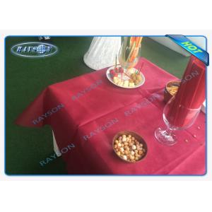 Bordeaux Polypropylene Non Woven Disposable Dish Cloths 50gsm For Carteen Use