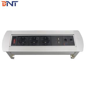Buy cheap Customized modules desk power connector aluminum alloy panel hidden desktop socket from wholesalers