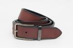 Buy cheap 3.5cm Width Gents Leather Belt With Zinc Alloy Buckle Light Brown Color from wholesalers
