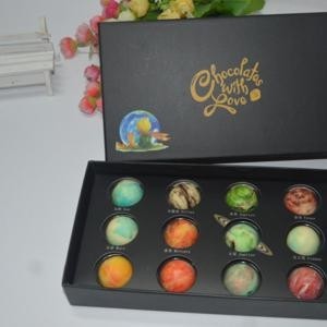 Quality High Rigidity Chocolate Packaging Box Black Shcok Resistant for sale