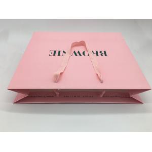 Buy cheap Foldable Recyclable Custom Printed Paper Bags With Handles 410x530x120 Mm from wholesalers