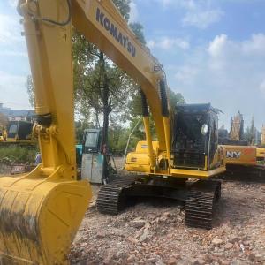 Yellow Used Komatsu Pc220 Excavator Hydraulic Crawler 22 Ton Digger