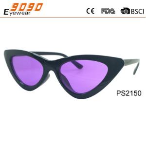 Buy cheap New arrival and hot sale of plastic sunglasses with colored lens  ,suitable for women and men from wholesalers