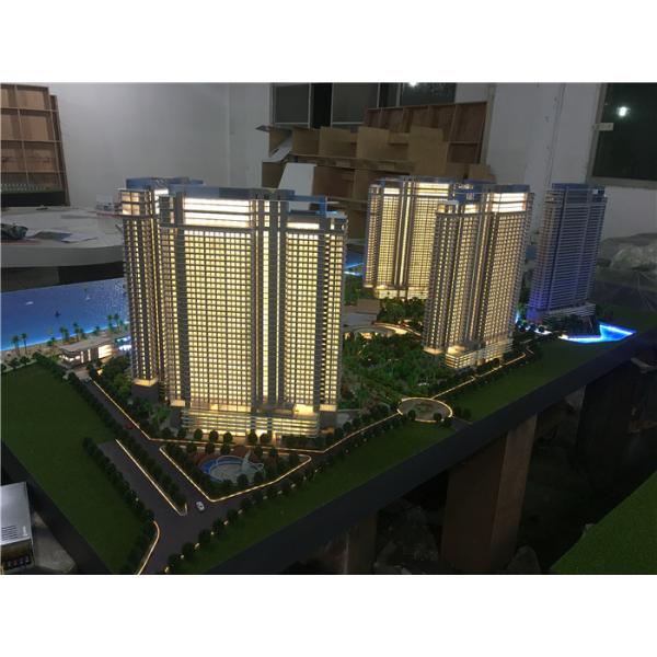 1/75 Scale Architectural House Models Builder With Light / High Rise Scale