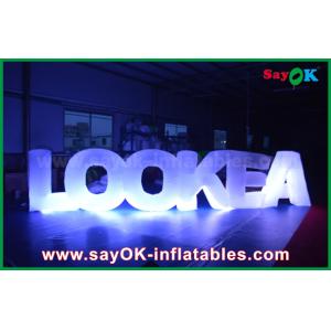 Buy cheap Giant Inflatable Led Letter Lookea Lighting Outdoor Inflatable Decorations For Party from wholesalers