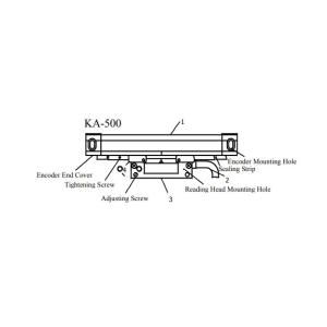 SINO KA500mm Linear Encoder Scale With Digital Readout Encoder For Lathe Milling