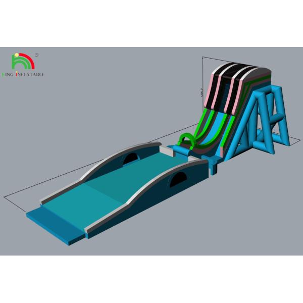 Buy cheap Custom Multiple Styles Inflatable Water Slide With Continuous Blower System from wholesalers