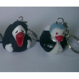 Buy cheap Vampire Halloween Rubber Mini Duck Keychain Bloodsucker Design Promotional Gift from wholesalers