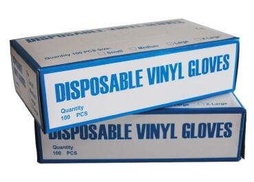 100 Pcs/Box Disposable Cross Infection Prevention Vinyl Hand Gloves