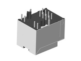 Single Port Rj45 shieled POE RJ45 Connector ，vertical