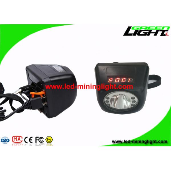 Wireless Digital Portable Mining Cap Lights With LCD Screen 4.8Ah 8000 Lux
