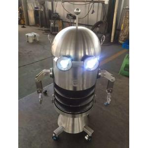 Buy cheap 304 Custom Stainless Steel Fabrication Pizza Planet Robot Custom Made To Transport Pizza From Kitchen To Guest's Table. from wholesalers