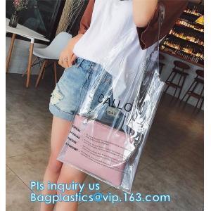 Buy cheap Durable eco-friendly clear bag PVC shopping bag, clear handle plastic pvc shopping bag, Waterproof Clear PVC Shopping Ba from wholesalers