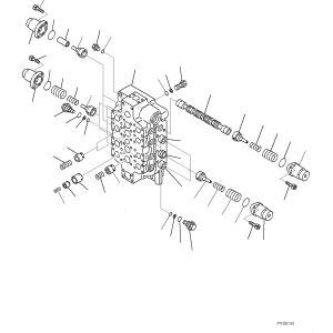 China PC1250LC-8 PC1250-8 PC1250SP-8 PC1250-8R Excavator Hydraulic Main Control Valve NO.3 Construction Machinery Parts on sale