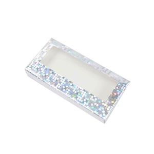 Self Erecting Boxes Customized Die Cut Shiny Empty Paper Lash False Eyelash