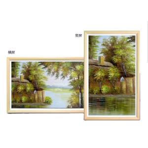 Buy cheap UHD 4K 49" 50"inch wood LCD photo frame NFT Video loop player display with WIFI Android OS for advertising signage totem gallery from wholesalers