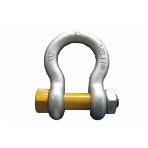 Bow Shackle 4 Times Breaking Load With High Strength Forged Carbon Steel Die
