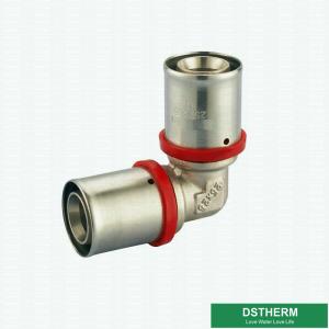 Customized Equal Threaded Elbow Compression Double Straight Brass Press Union