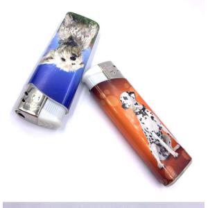 Buy cheap Plastic Transparent Disposable Cigarette Lighter Refillable Gas Encendedor Custom from wholesalers