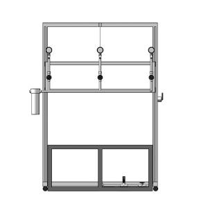 Buy cheap 45 ° Watering Test UL Rain Test Apparatus 4 Spray Heads from wholesalers