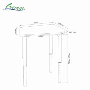 Adjustable Height Stand Up Desk Uplift Standing Desk with Customized Size and