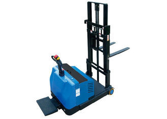 China 1000Kg Load Capacity Electric Pallet Stacker , Pedestrian Pallet Stacker With Emergency Stop Switch on sale China 1000Kg Load Capacity Electric Pallet Stacker , Pedestrian Pallet Stacker With Emergency Stop Switch on sale