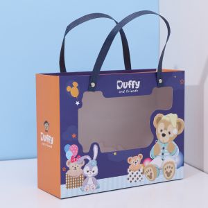 Buy cheap CMYK Color Rigid Gift Boxes clear windows Birthday Gift Boxes With Hand from wholesalers