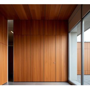 Buy cheap Wooden type conventional panel Aluminium Facade Wall Fluorocarbon Coated durability and weather resistance flat smooth  from wholesalers