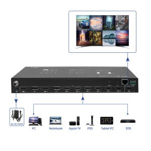 Buy cheap RS232 Control Method Video Wall Controller Rich Input Options and 3.5mm Audio Separation for Optimal Performance from wholesalers