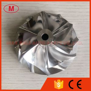 Buy cheap T51 70.34/93.96mm 6+6 blades turbo billet/milling/aluminum 2618 compressor wheel for racing from wholesalers