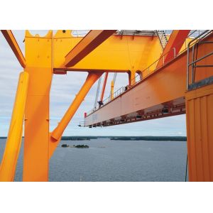 Powerful Electric Double Girder Gantry Crane With Polyurethane Buffer