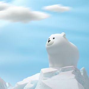 Buy cheap Muid Little White Bear Patting Lamp Silicone Children Soft Baby Light Sleep Bedside Bedroom Touch Night Light from wholesalers