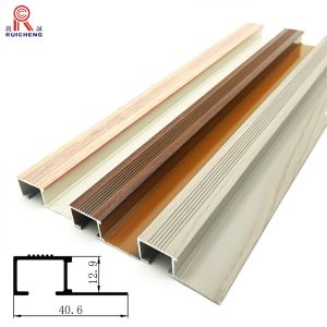 Buy cheap Solid Laminate Flooring Aluminium Bullnose Stair Nosing Staircase Protection from wholesalers