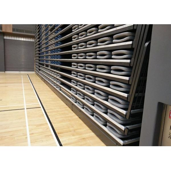 Timber / Polymer Backrest Retractable Theater Seating Modular Grandstands